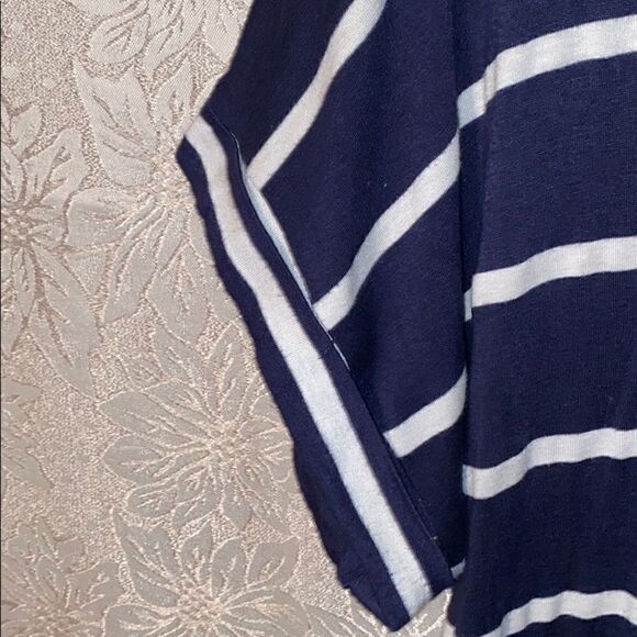 Pure + Good Anthro striped navy & white V-back top - Picture 5 of 5